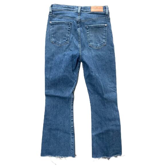 7 For All Mankind Luxe Vintage Sequin Flare Jean 26 - Picture 6 of 9